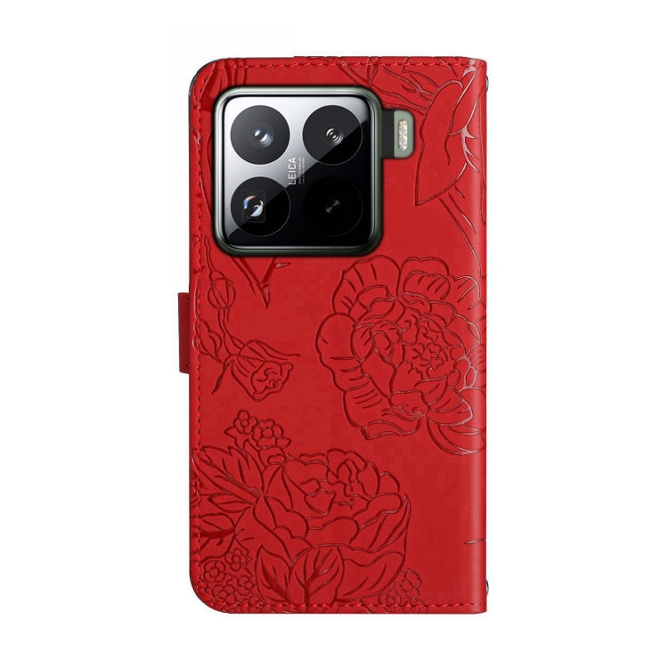 For Xiaomi 15 Pro Skin Feel Butterfly Embossed Flip Leather Phone Case