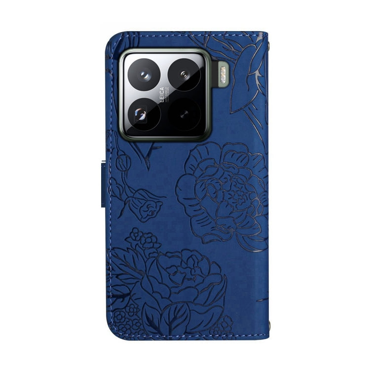 For Xiaomi 15 Skin Feel Butterfly Embossed Flip Leather Phone Case