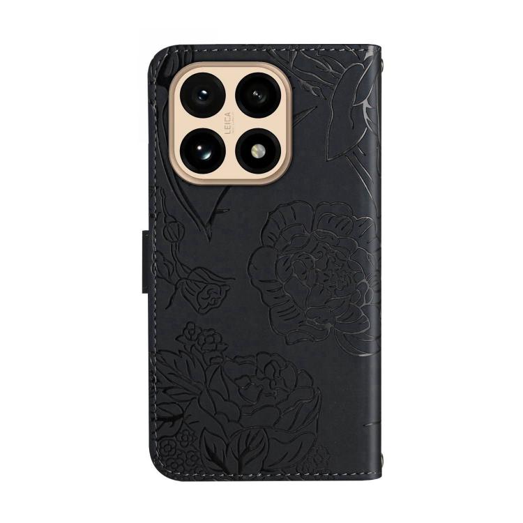 For Xiaomi 15T Skin Feel Butterfly Embossed Flip Leather Phone Case