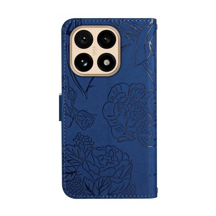 For Xiaomi 15T Skin Feel Butterfly Embossed Flip Leather Phone Case