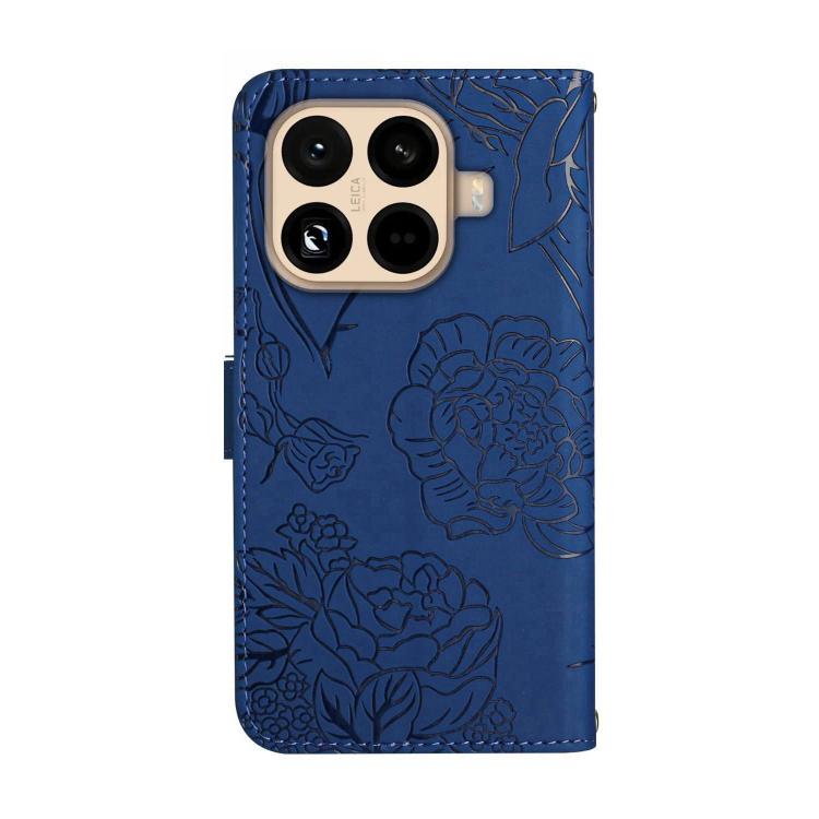 For Xiaomi 15T Pro Skin Feel Butterfly Embossed Flip Leather Phone Case