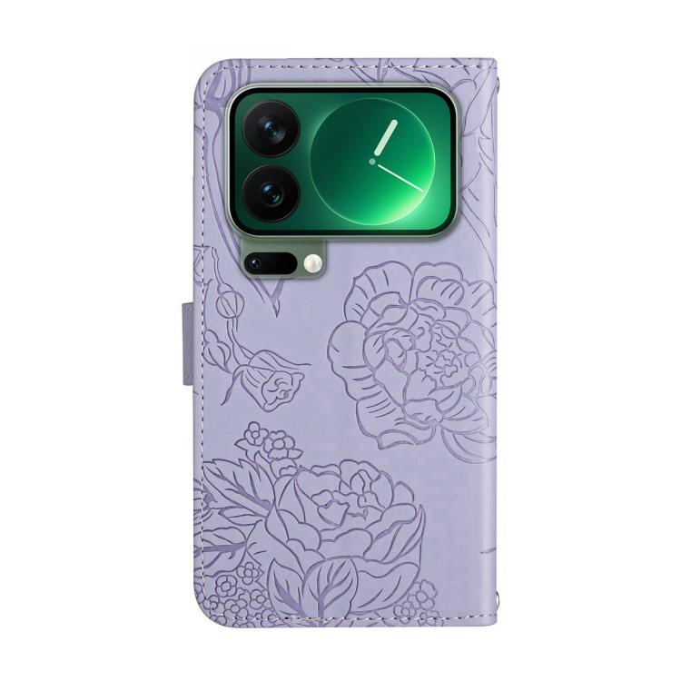 For Xiaomi 17 Pro Max Skin Feel Butterfly Embossed Flip Leather Phone Case