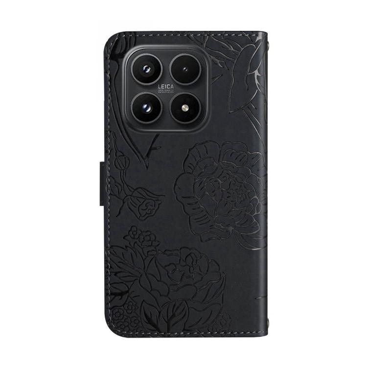 For Xiaomi 17 Skin Feel Butterfly Embossed Flip Leather Phone Case