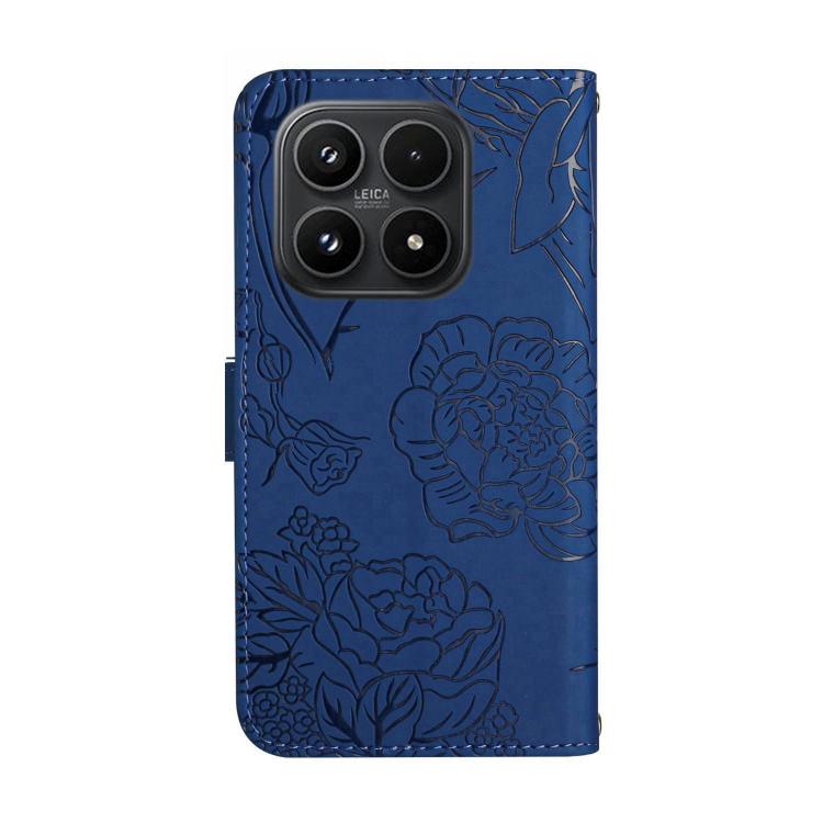For Xiaomi 17 Skin Feel Butterfly Embossed Flip Leather Phone Case