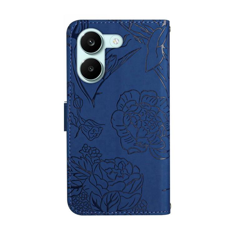 For Xiaomi Poco X8 Pro 5G Skin Feel Butterfly Embossed Flip Leather Phone Case