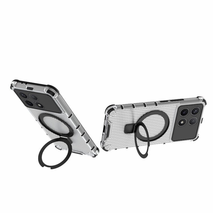 For Redmi K70 5G Grating Holder Shockproof Phone Case