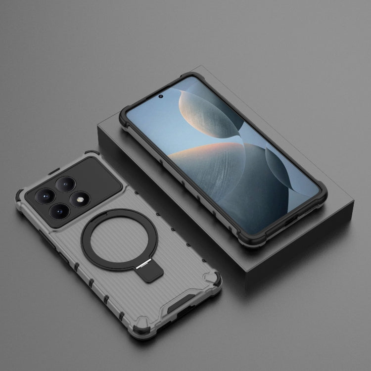 For Redmi K70e 5G Grating Holder Shockproof Phone Case