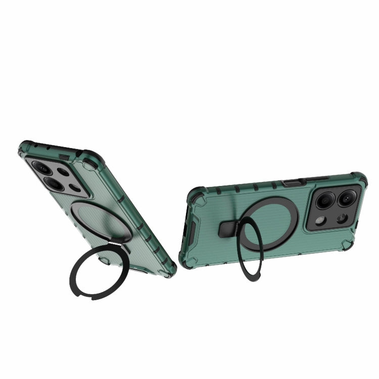 For Redmi Note 13 5G Grating Holder Shockproof Phone Case