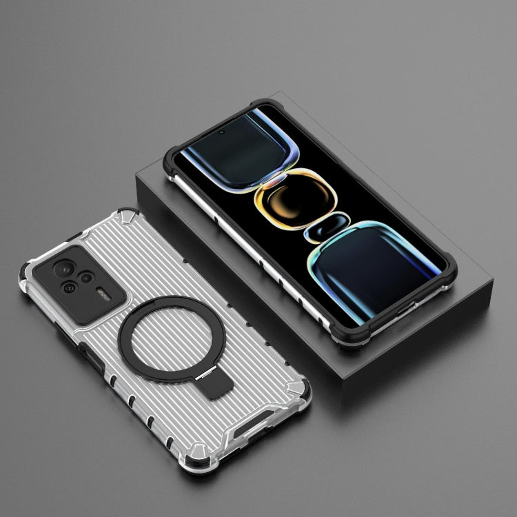 For Redmi K60E 5G Grating Holder Shockproof Phone Case