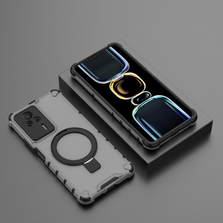 For Redmi K60E 5G Grating Holder Shockproof Phone Case