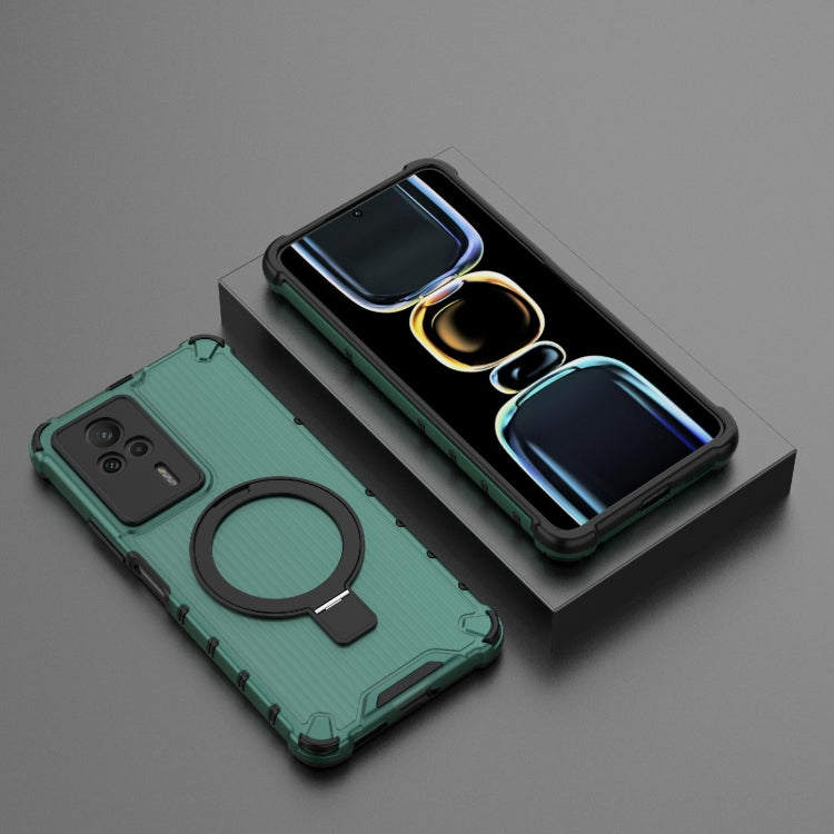 For Redmi K60E 5G Grating Holder Shockproof Phone Case