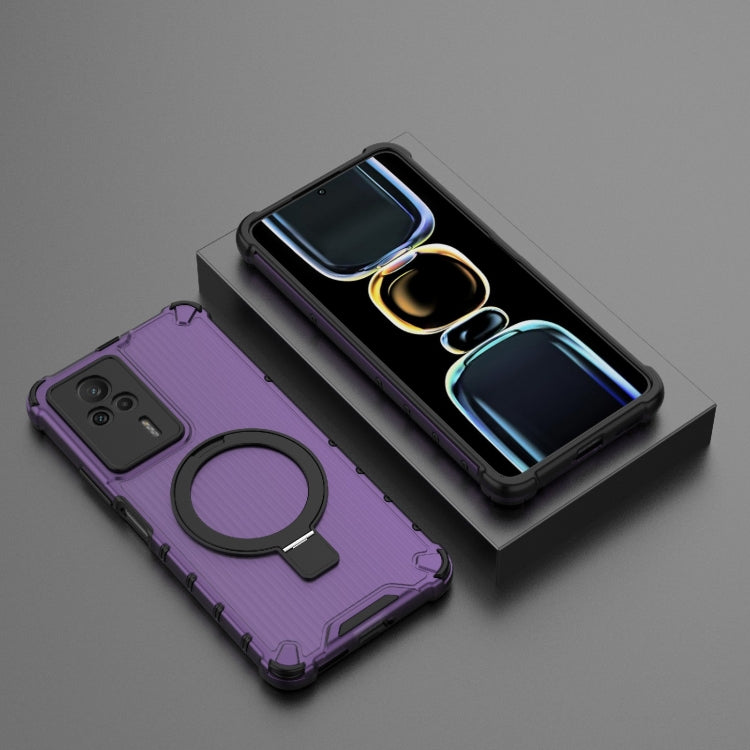 For Redmi K60E 5G Grating Holder Shockproof Phone Case
