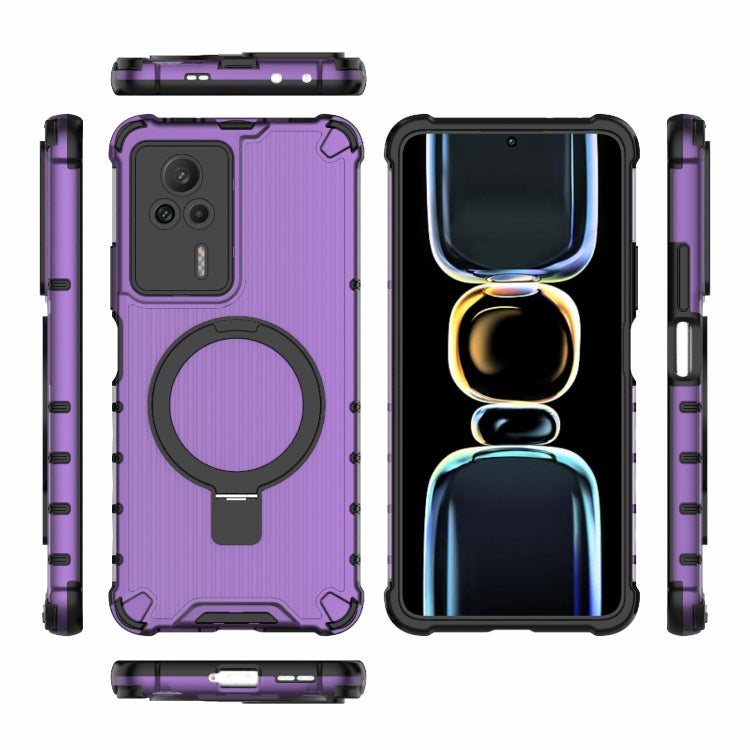 For Redmi K60E 5G Grating Holder Shockproof Phone Case
