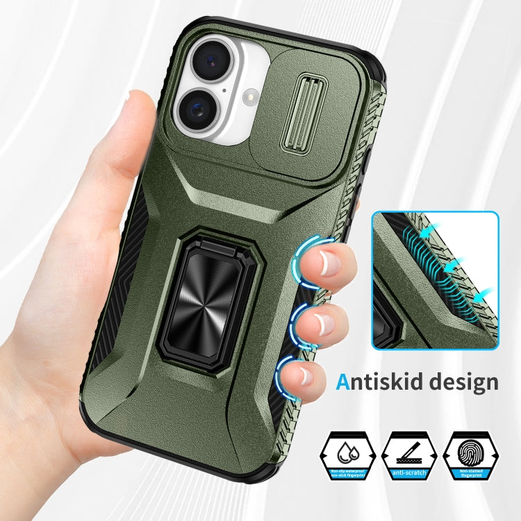 For iPhone 16 Sliding Camshield Holder Phone Case