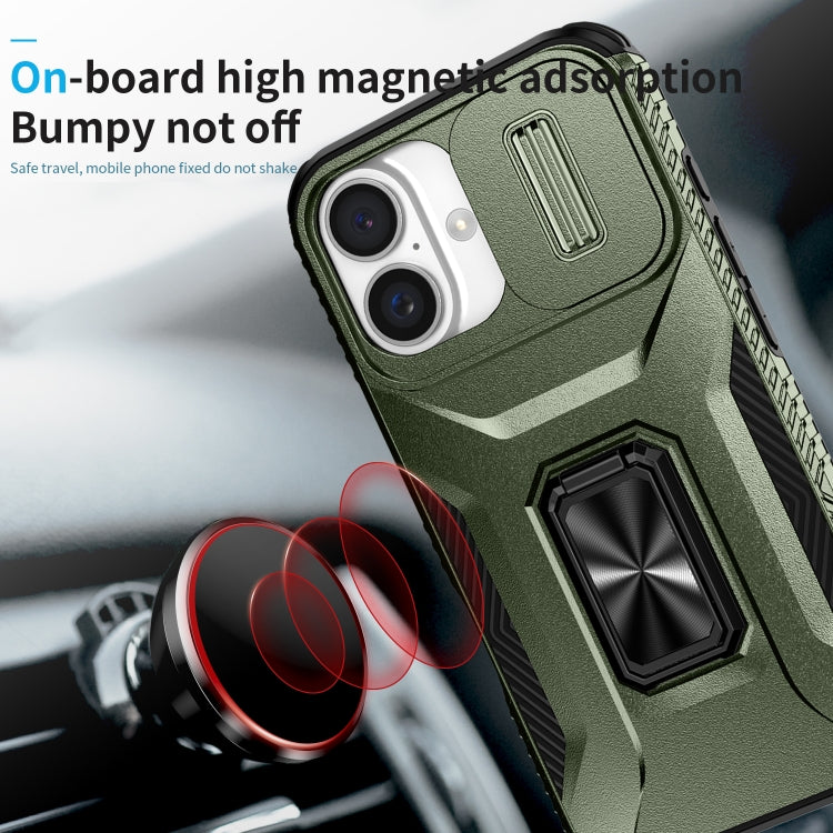 For iPhone 16 Sliding Camshield Holder Phone Case