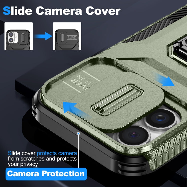 For iPhone 16 Sliding Camshield Holder Phone Case
