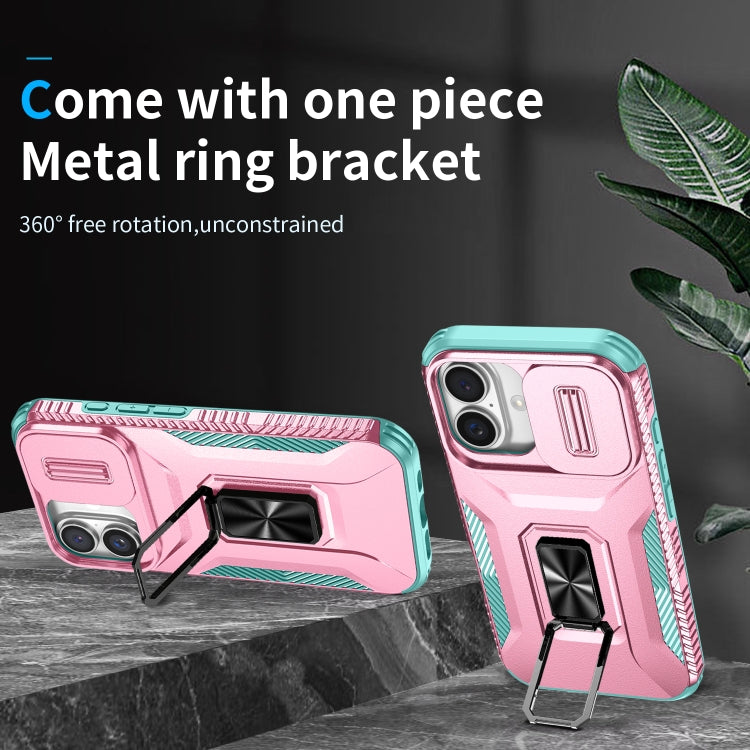For iPhone 16 Sliding Camshield Holder Phone Case