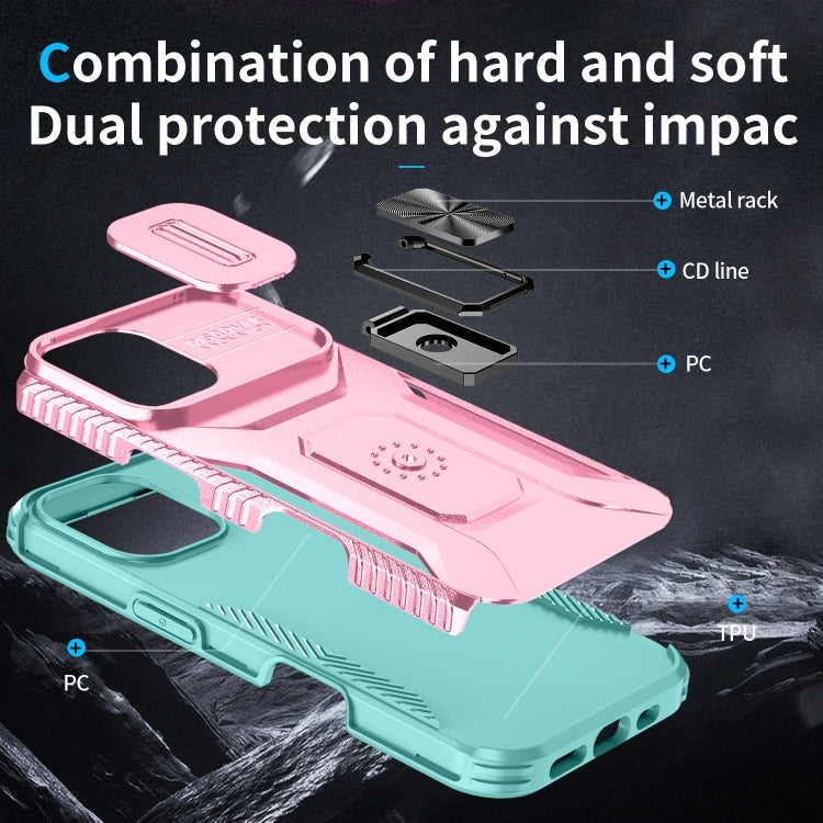 For iPhone 16 Sliding Camshield Holder Phone Case