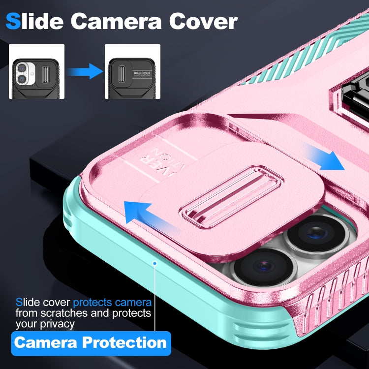 For iPhone 16 Sliding Camshield Holder Phone Case