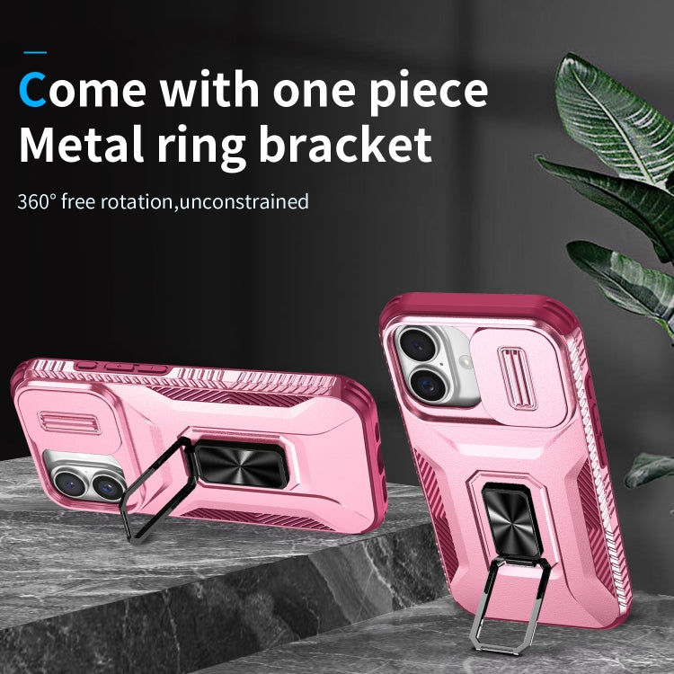For iPhone 16 Sliding Camshield Holder Phone Case