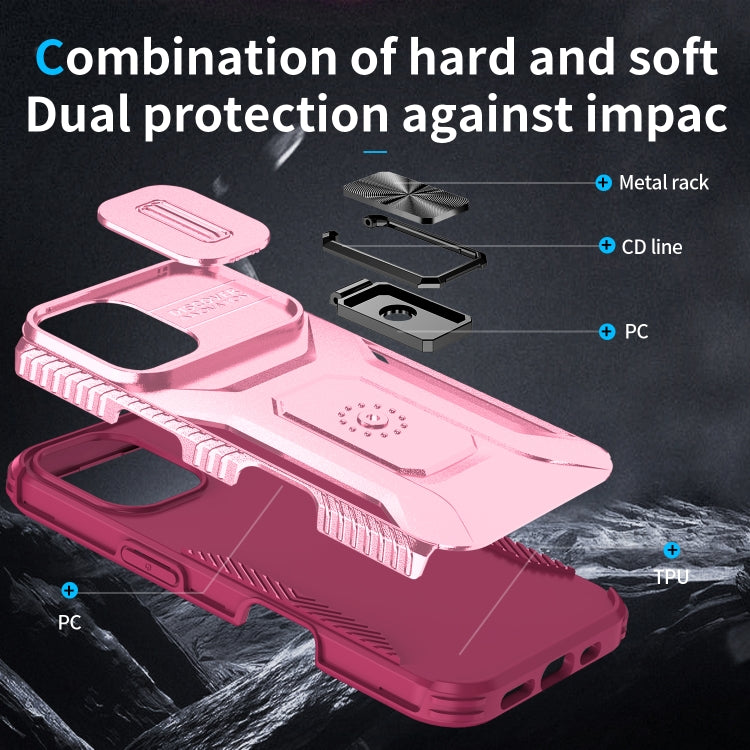 For iPhone 16 Sliding Camshield Holder Phone Case