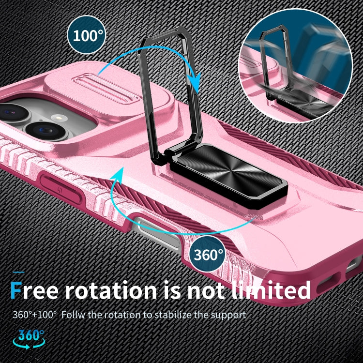 For iPhone 16 Sliding Camshield Holder Phone Case