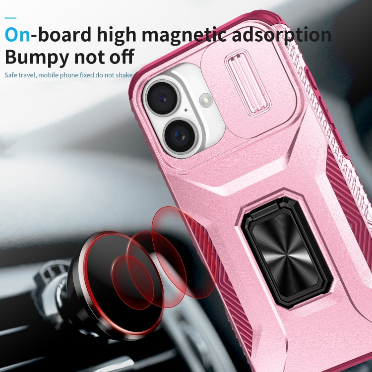For iPhone 16 Sliding Camshield Holder Phone Case