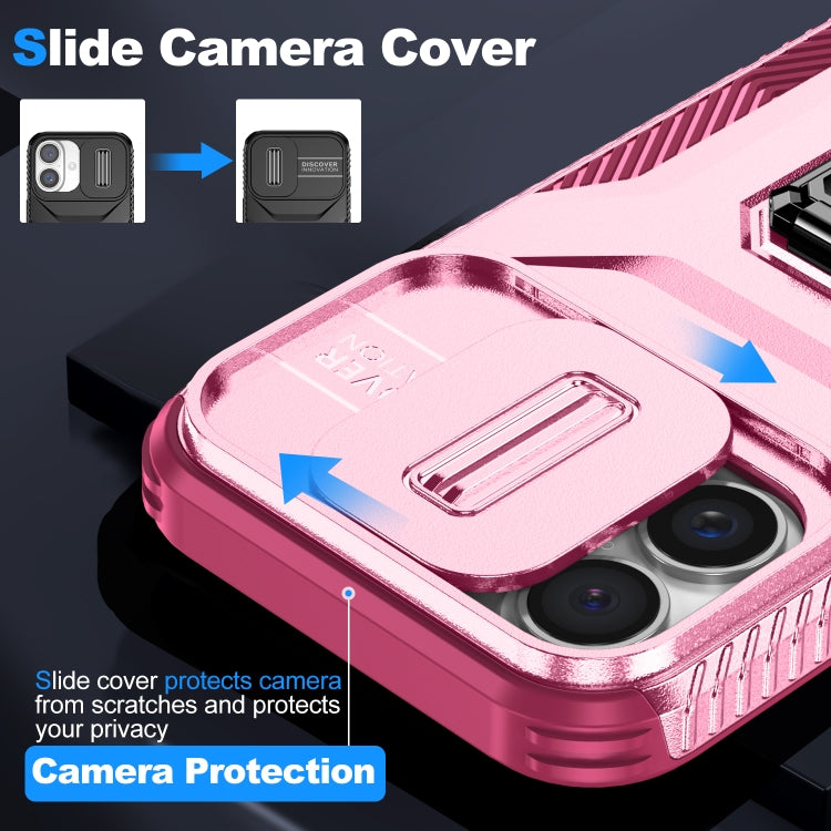 For iPhone 16 Sliding Camshield Holder Phone Case