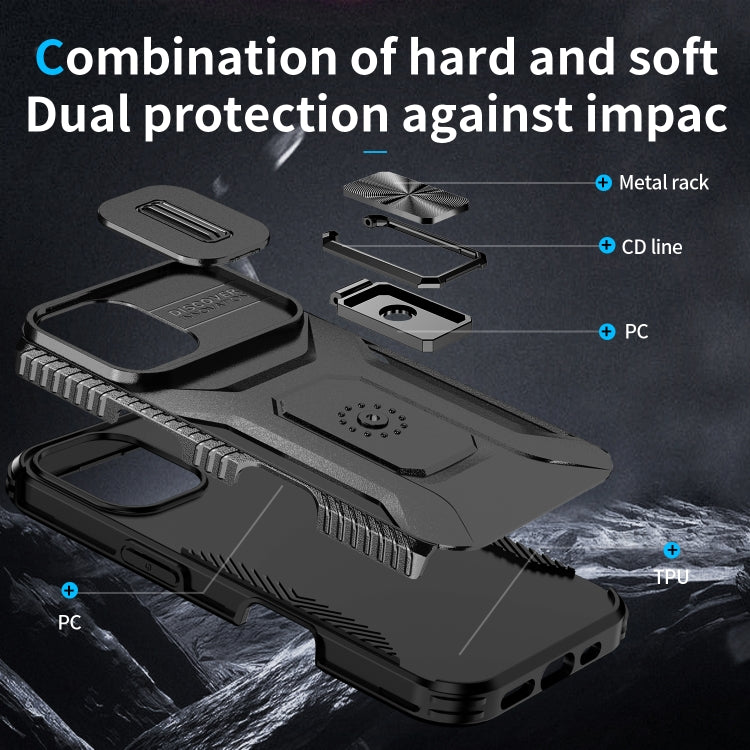 For iPhone 16 Sliding Camshield Holder Phone Case