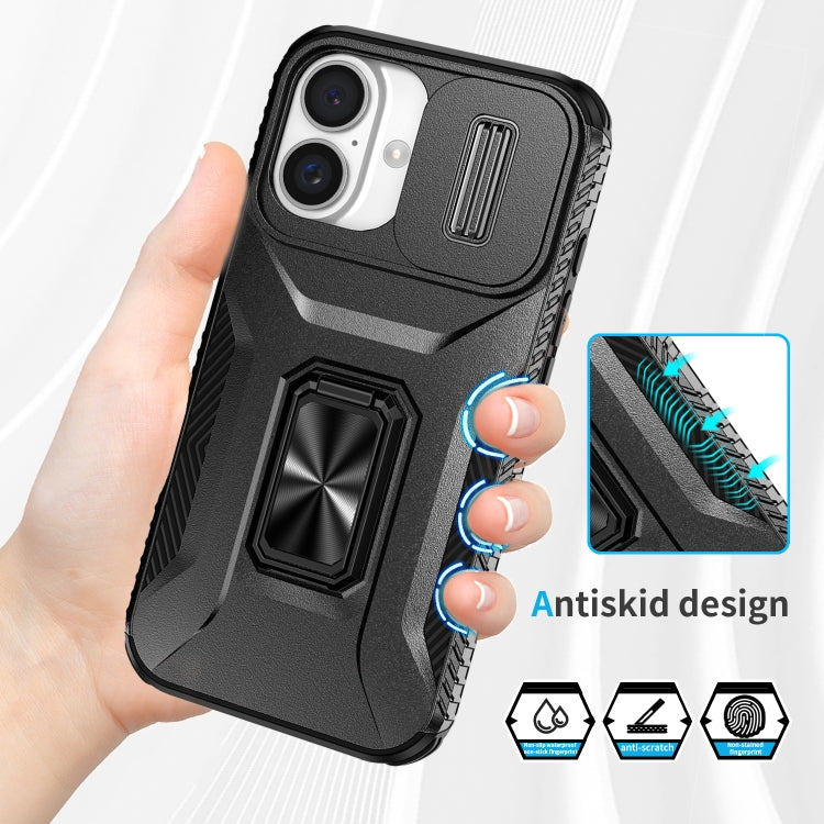 For iPhone 16 Sliding Camshield Holder Phone Case