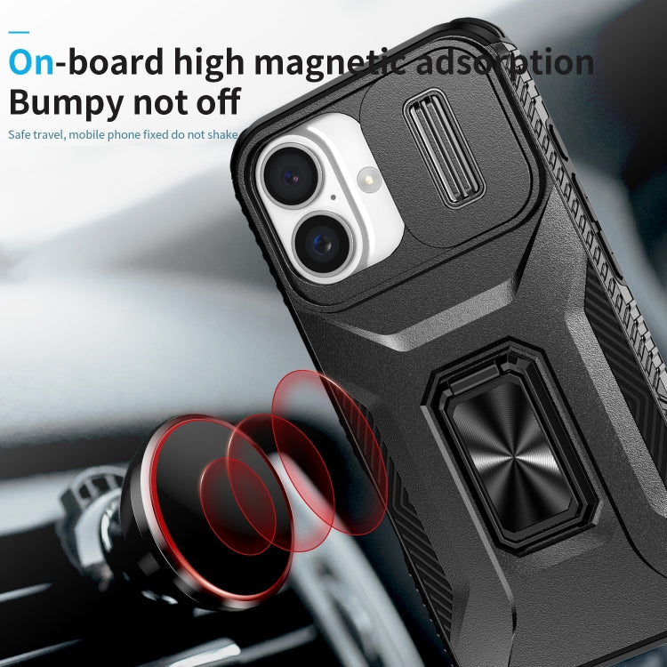 For iPhone 16 Sliding Camshield Holder Phone Case