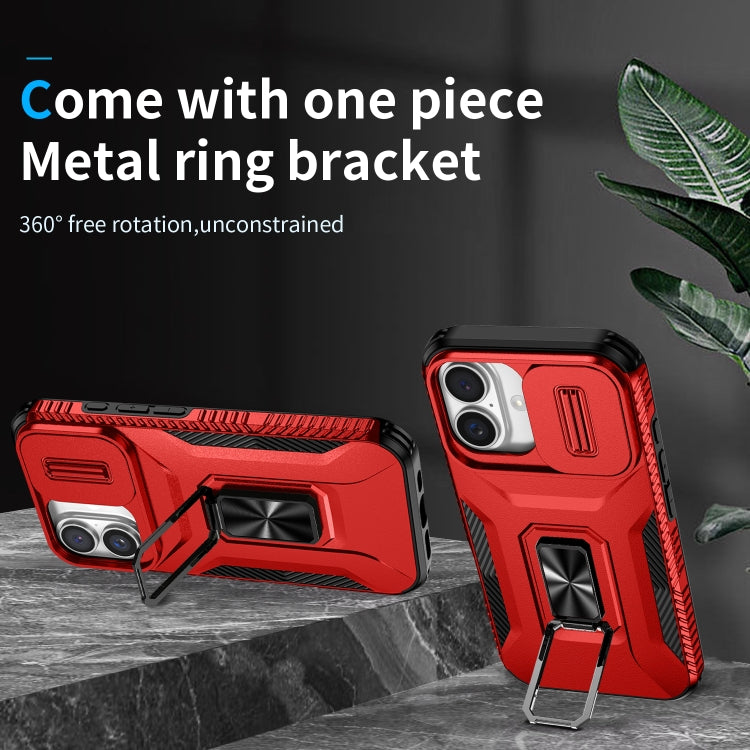 For iPhone 16 Sliding Camshield Holder Phone Case