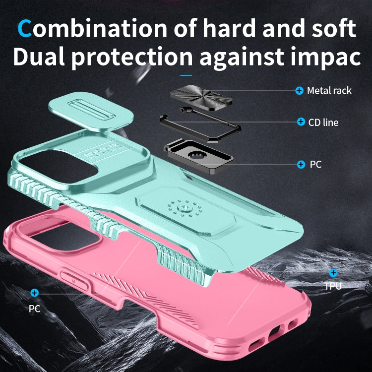 For iPhone 16 Sliding Camshield Holder Phone Case
