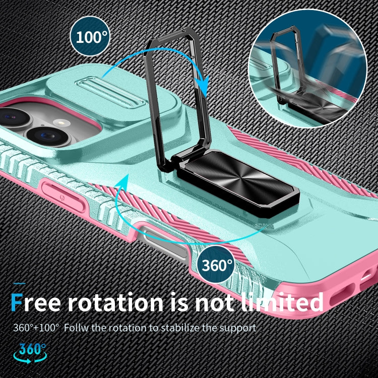 For iPhone 16 Sliding Camshield Holder Phone Case