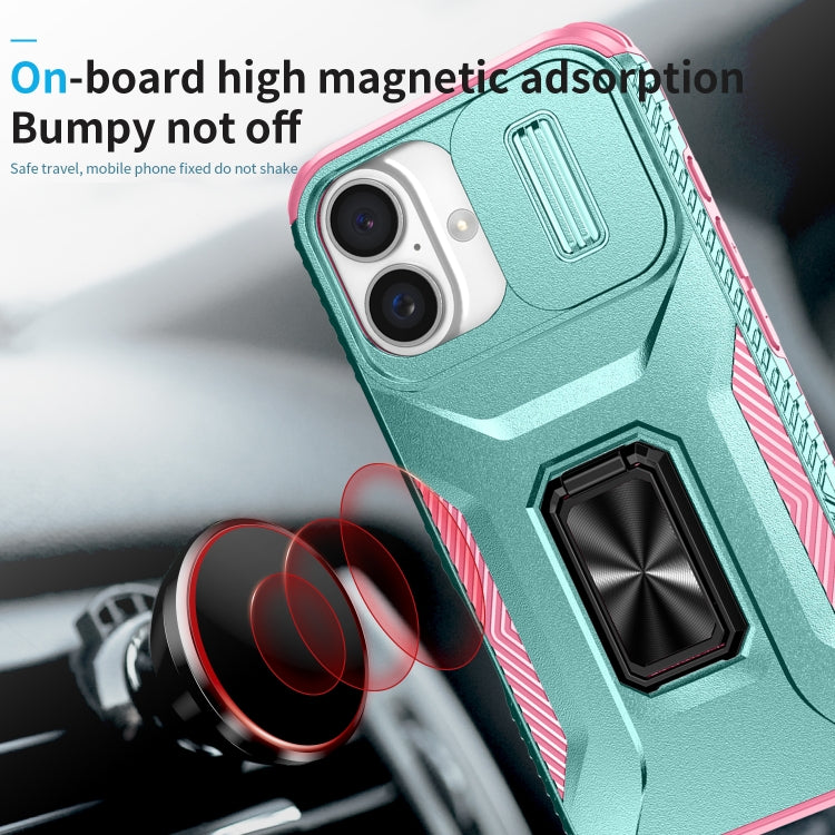 For iPhone 16 Sliding Camshield Holder Phone Case
