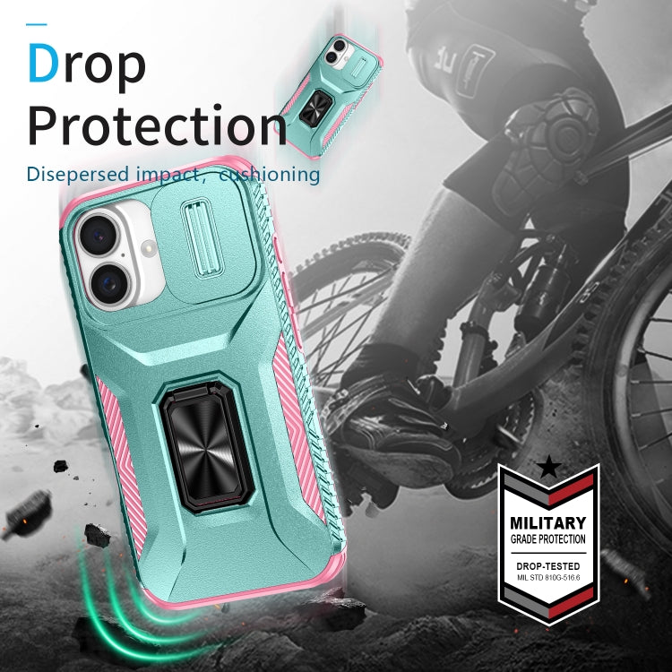 For iPhone 16 Sliding Camshield Holder Phone Case