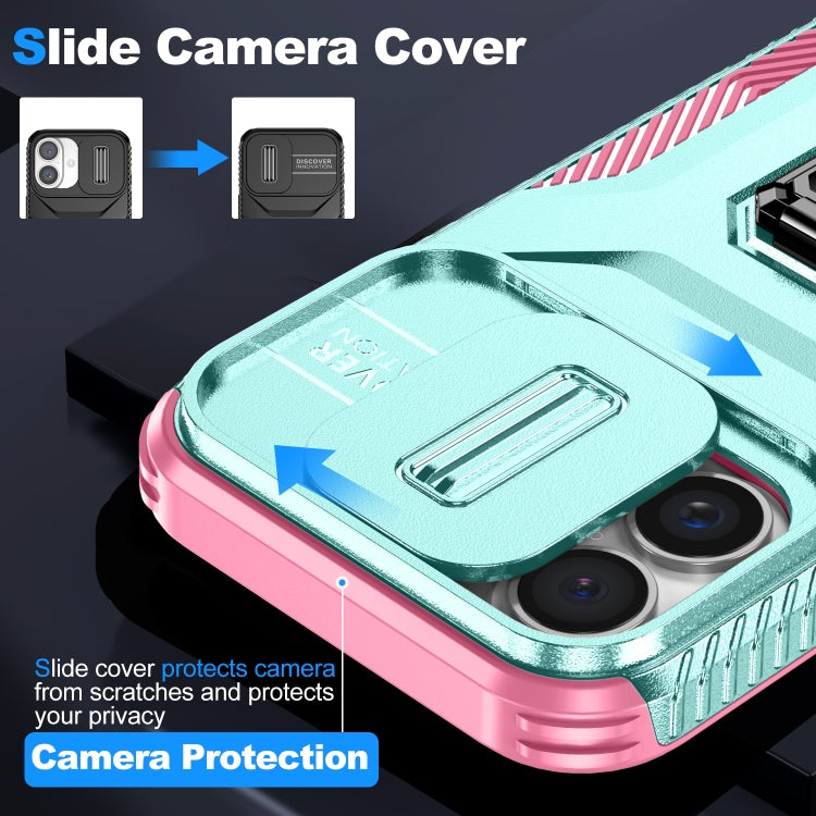 For iPhone 16 Sliding Camshield Holder Phone Case