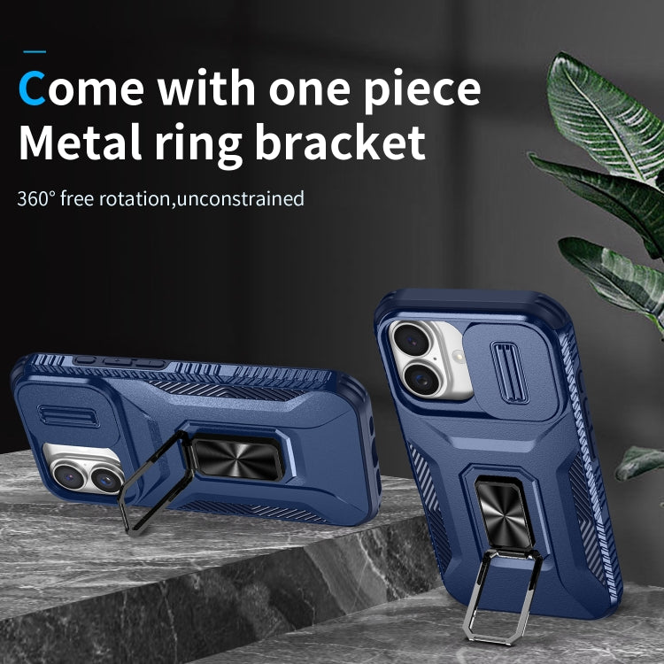 For iPhone 16 Sliding Camshield Holder Phone Case