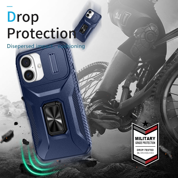 For iPhone 16 Sliding Camshield Holder Phone Case