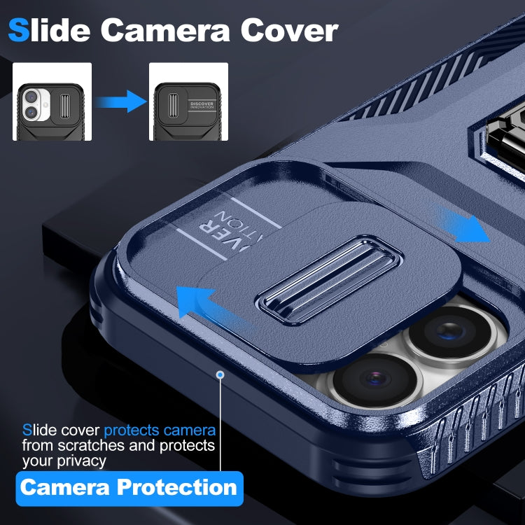 For iPhone 16 Sliding Camshield Holder Phone Case