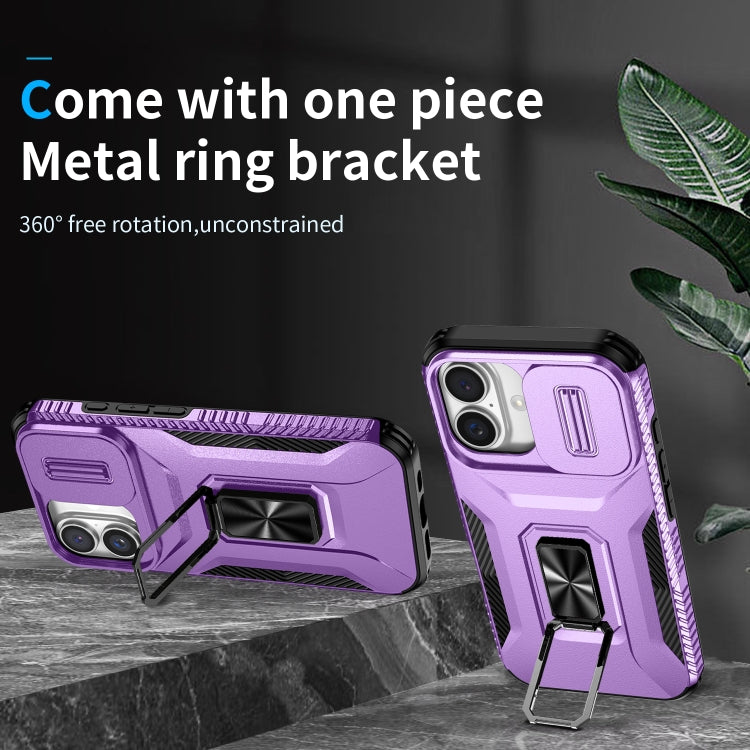 For iPhone 16 Sliding Camshield Holder Phone Case