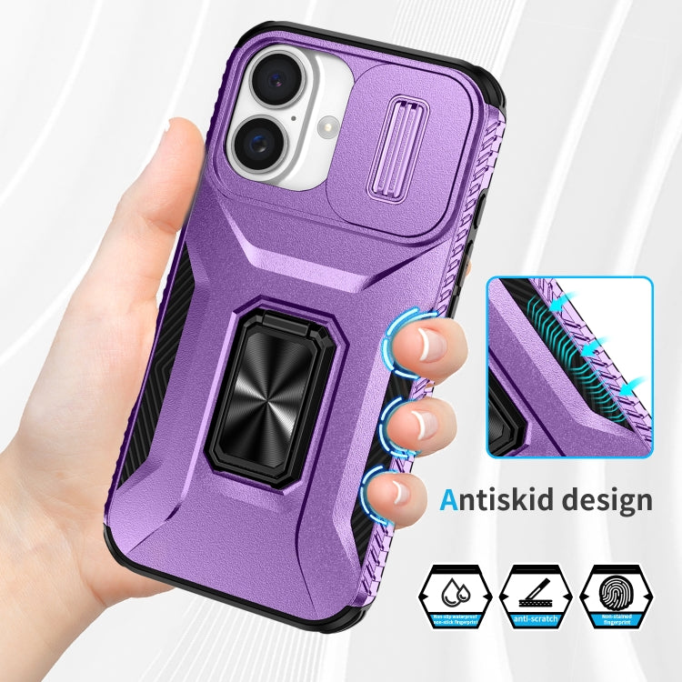 For iPhone 16 Sliding Camshield Holder Phone Case