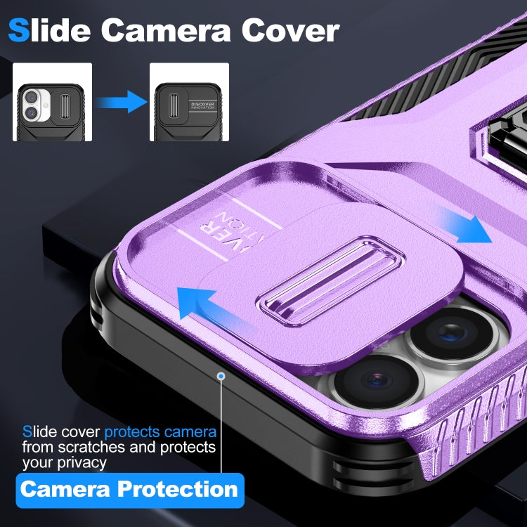 For iPhone 16 Sliding Camshield Holder Phone Case