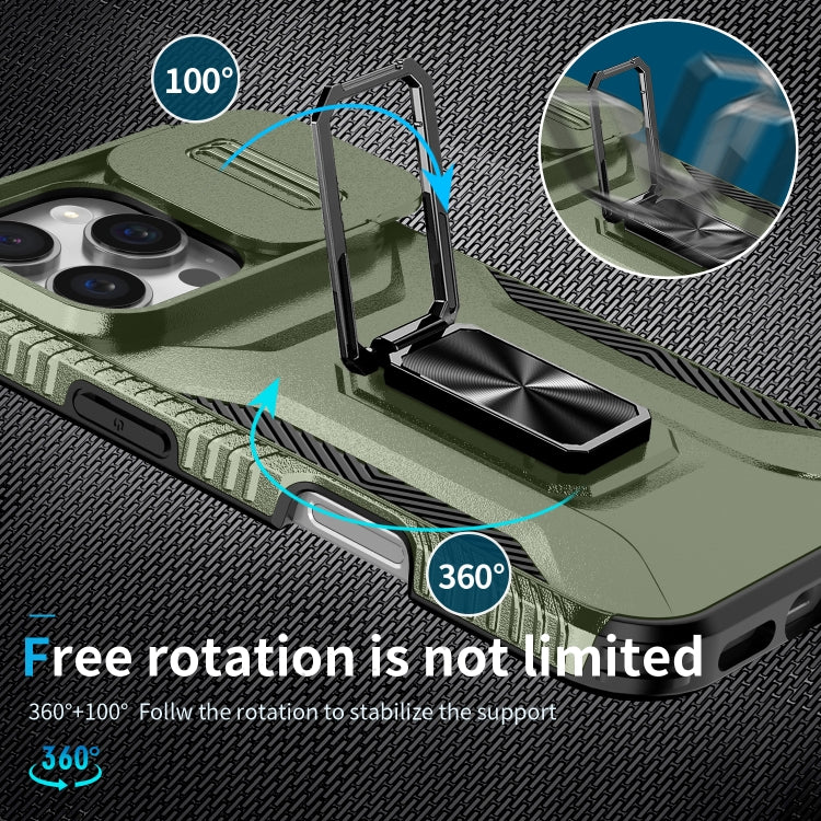For iPhone 16 Pro Sliding Camshield Holder Phone Case