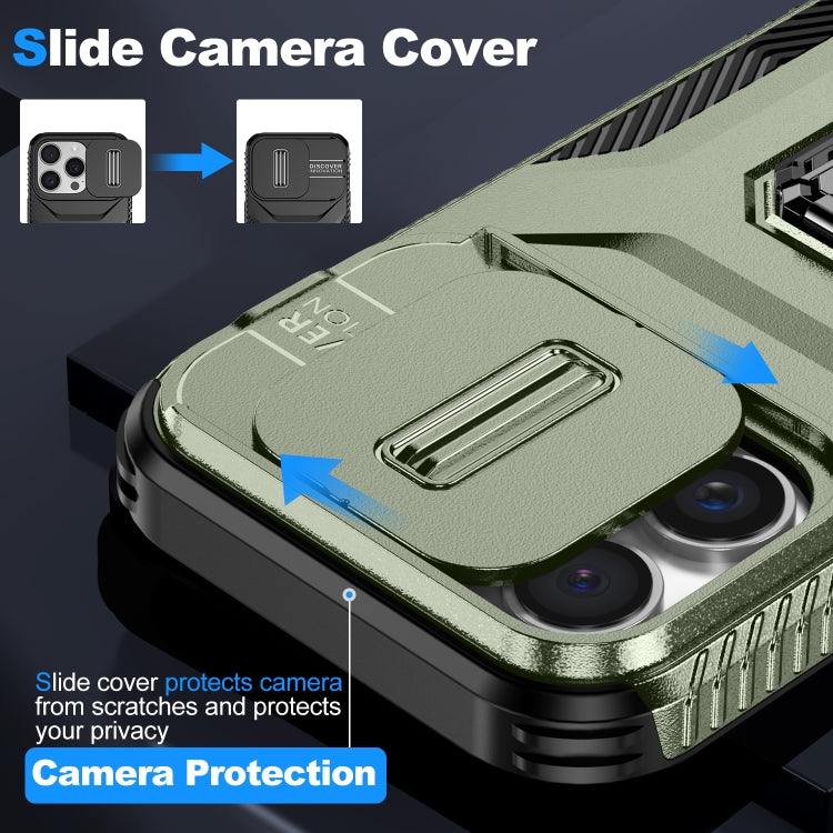 For iPhone 16 Pro Sliding Camshield Holder Phone Case