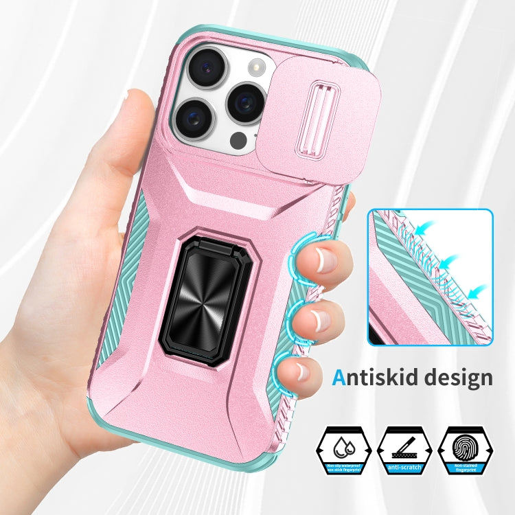 For iPhone 16 Pro Sliding Camshield Holder Phone Case
