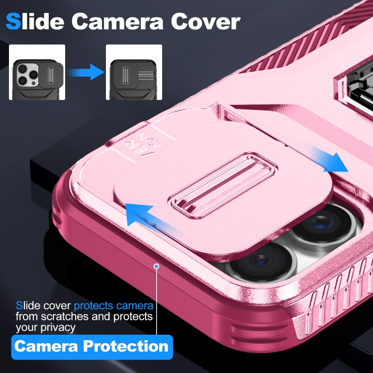 For iPhone 16 Pro Sliding Camshield Holder Phone Case