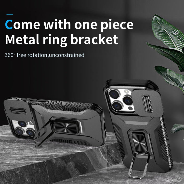 For iPhone 16 Pro Sliding Camshield Holder Phone Case