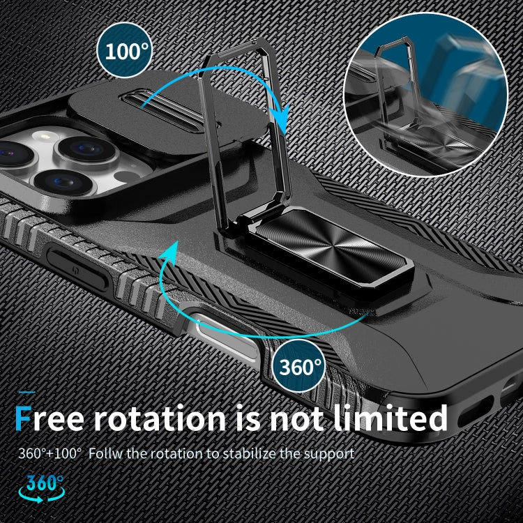 For iPhone 16 Pro Sliding Camshield Holder Phone Case
