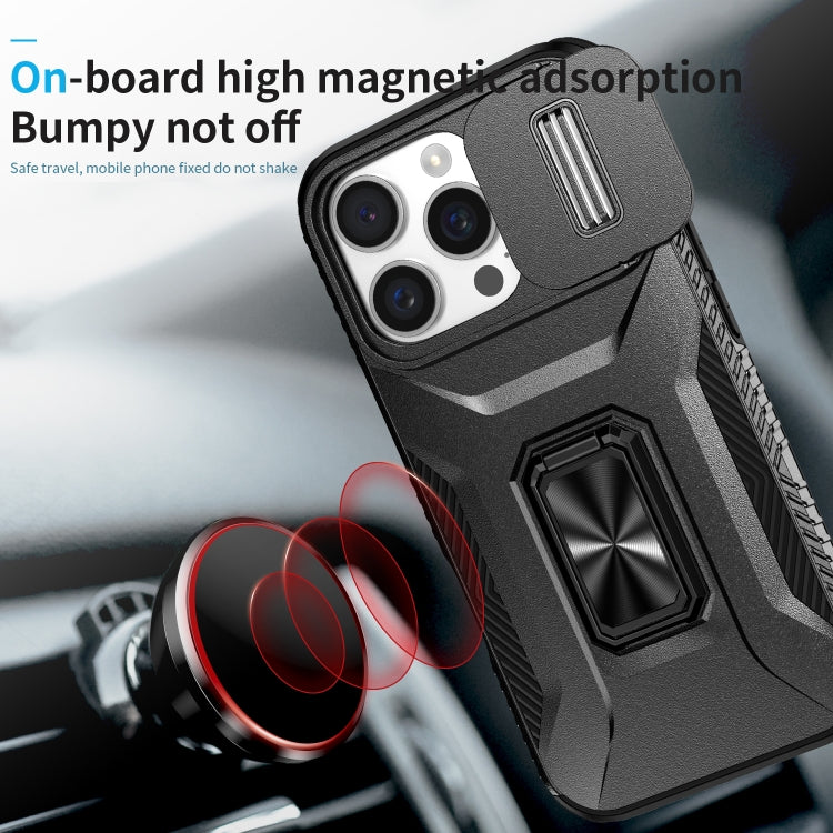 For iPhone 16 Pro Sliding Camshield Holder Phone Case
